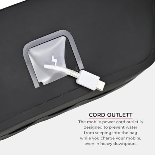ViaTerra Waterproof Handlebar Bag 2L – Universal Motorcycle Handlebar Pouch | Front/Crash Bar Storage Bag For Adventure Riding