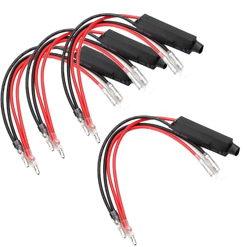 Gebildet 4PCS Motorcycle Resistor 12V Motorbike Turn Signal Indicator Resistor 10W10Ω Adaptor Flash Fix Error LED for Motorcycle Motorbike(Y-063) - color: Y-063