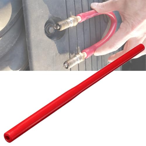 Universal Car Spark Plug Socket, Portable Automotive Spark Plug Tool kit | with Two Sizes Inner Diameter, Motorcycles Reusable Rubber Tube Tool (Red)