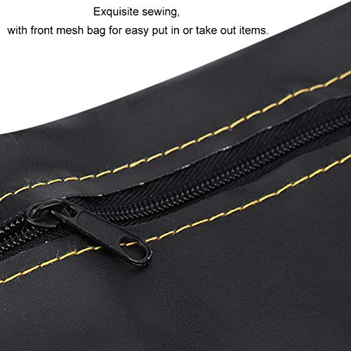 Motorcycle Seat Bag,Motorcycle Under Seat Bag, PU Leather Scooter Under Seat Storage Pouch Bag Organizer Fit For Universal Motorcycles (Black)