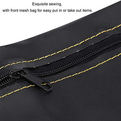 Motorcycle Seat Bag,Motorcycle Under Seat Bag, PU Leather Scooter Under Seat Storage Pouch Bag Organizer Fit For Universal Motorcycles (Black)