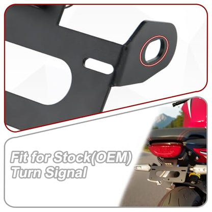 Xitomer Tail Tidy, Fender Eliminator/License Plate Holder Fit for CBR650R / CB650R 2019 2020 / CB650R Neo Sports Café 2019-2020, With LED License Plate Light, Compatible with OEM Turn Signal