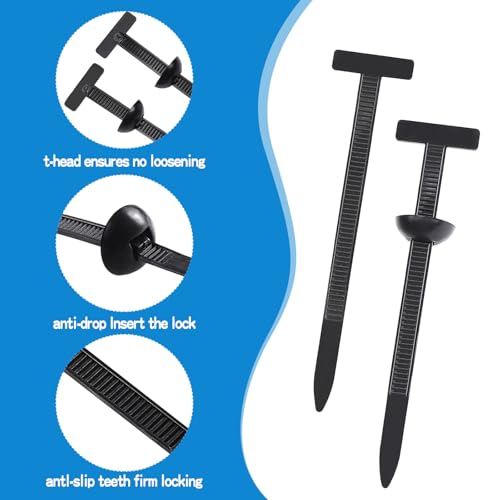 300 PCS Plastic Universal Cable Tie Buckle Heavy Duty Self-Locking Zip Ties Holder New Multifunctional Cable Tie Buckle for Car Daily Repair for Car Fender Trunk Repair