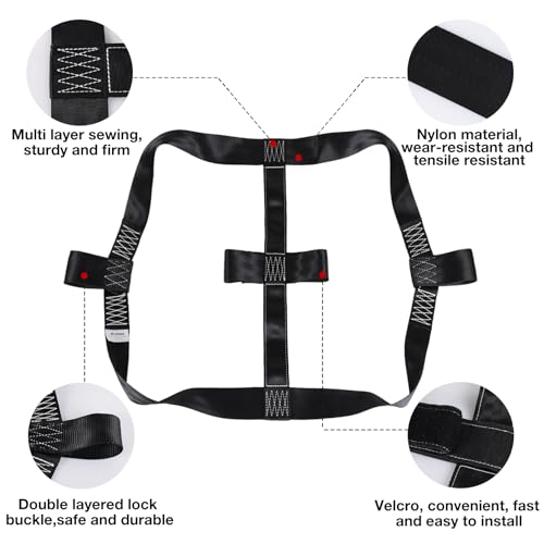 Tow Dolly Basket Straps with Flat Hook & Universal Motorcycle Tie Down Straps for Rear Wheel Tires