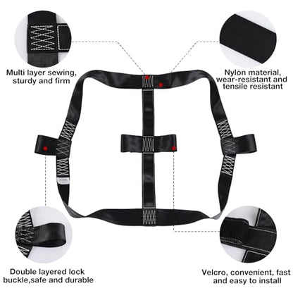 Tow Dolly Basket Straps with Flat Hook & Universal Motorcycle Tie Down Straps for Rear Wheel Tires