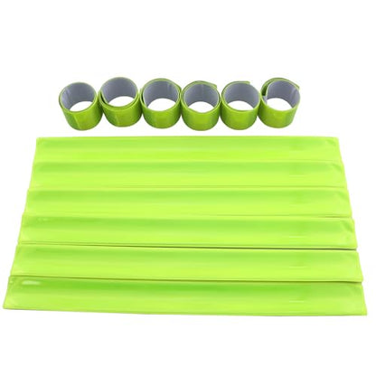 12PCS Reflective Snap Strap Night Riding Decorative Wristband Running Gear Outdoor Activities Accessories Suitable for Walking