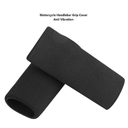 Motorcycle Grip Cover,2pcs Motorcycle Non-slip Anti Vibration Soft Foam Handlebar Grip Cover