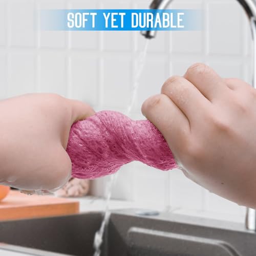 3PCS Car Wash Sponge, Heavy Duty Car Sponges for Washing, Car Accessories Large Sponges for Cleaning, Automotive Cleaning Supplies, Eco Friendly Sponge (7.68 x 3.74 x 1.38 Inch), Pink - color: Pink