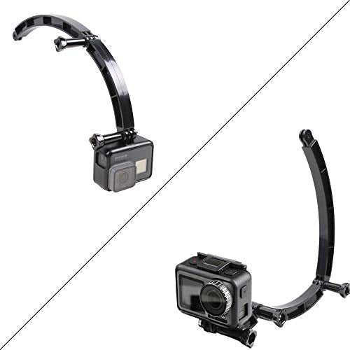 3-in-1 Curved Arced Extension Arms in Different Lengths(7.5/13.5/19.5cm) Compatible for Gopro Series, SJCAMs, Geekpro and Other Action Cams ect.