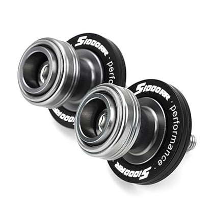 Compatible with Motorcycle S1000RR S1000R S1000XR S 1000RR 1000R 1000XR 2008-2023 2024 2025 2026 Front Wheel Axle Crash Protector Pad Rear Swingarm Spools Slider Stand Accessories (Grey) - color: Grey
