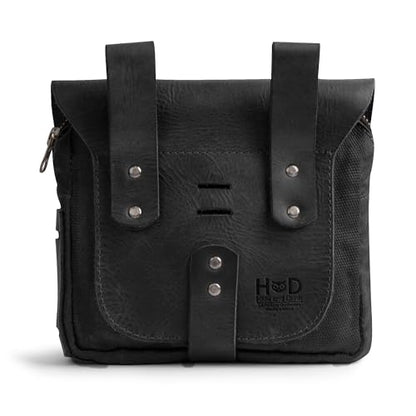 Hide & Drink, Survival Camping Pouch, Belt Loop, Rustic and Handy Tool Bag, Weather Resistant Outdoor Accessories, Traveling Essentials, Waxed Canvas, Handmade - color: Charcoal Black