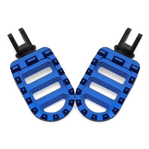 Motorcycle Foot Pegs MX Front Pegs Footrest Fit for Harley 2018-later Softail Low Rider S Breakout FXLRS Fat Bob 114 Street Bob FXBB Fat Boy Sport Glide FLSB (Blue) - color: Blue