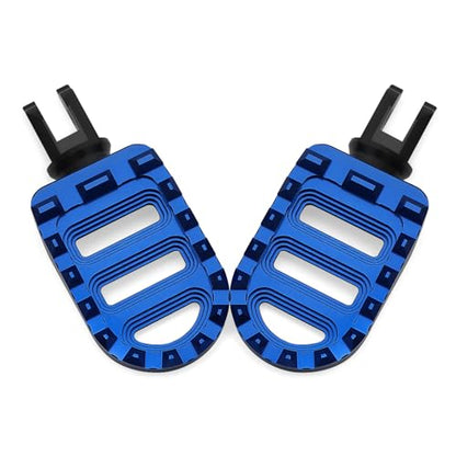 Motorcycle Foot Pegs MX Front Pegs Footrest Fit for Harley 2018-later Softail Low Rider S Breakout FXLRS Fat Bob 114 Street Bob FXBB Fat Boy Sport Glide FLSB (Blue) - color: Blue