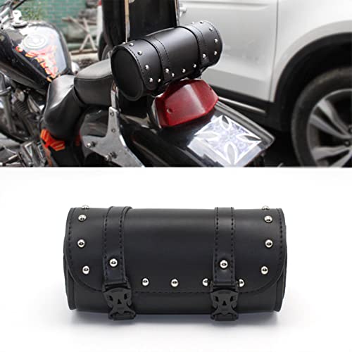 Motorbike Fork Bag PU Leather Handlebar Bag Waterproof Motorbike Saddle Bags Motorcycle Accessories