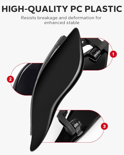 Amazicha Side Wings Air Deflectors, Fairing Side Wing Windshield, Adjustable Wind Deflectors Compatible for Harley Electra Glide Street Glide Tri Glide Ultra Limited 2014-2024, Black