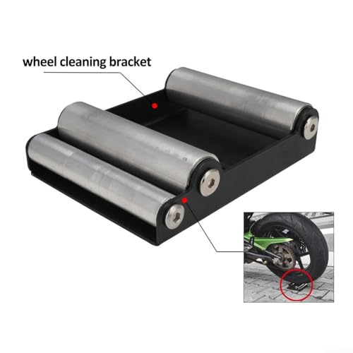 Professional Grade Motorcycle Wheel Cleaning Roller Stand Built to Simplify Your Bike Maintenance Routine (Style A)