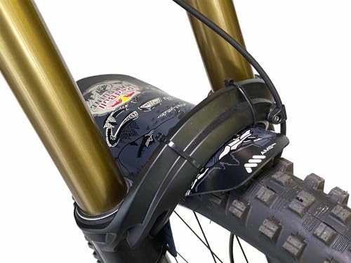 MTB Front Wheel Mud Guard Red Bull Hardline - Lightweight & Durable Protection - Universal Fit - Protect Against Mud, Water Spray and More - color: Red Bull Hardline