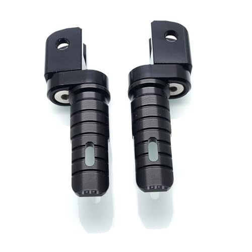 MZS Motorcycle Foot Pegs Front 360° Roating Rider Footpegs Rest Pedal Black CNC Compatible with RS660, RSV4 /Factory/R/RF/RR, Tuono 660, Tuono 1100, Tuono V4 - size: RS660, RSV4 /Factory/R/RF/RR, Tuono 660/1100/V4