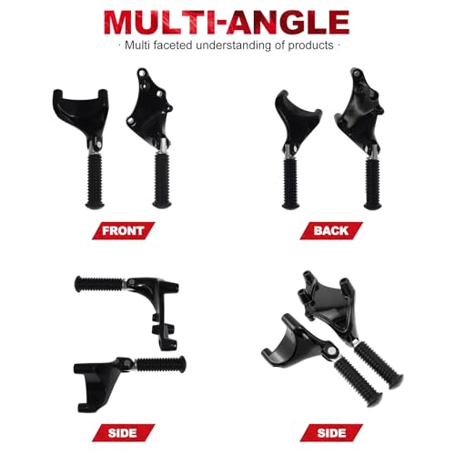 Motorcycle Rear Passenger Footpeg Mount Pedal Fit For Harley Sportster XL 1200 Iron 883 Forty Eight XL1200X 2014-2022 Super Low XL1200V Roadster XL1200CX XL883N XL1200T (For 2014-2022)