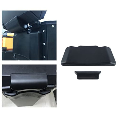 Motorcycle Luggage Box Back Cushion, PU Leather 3cm Thickness Tail Box Passenger Backrest Support Damping Pad Black(30x17x3cm)