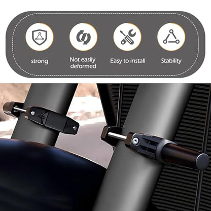2 PCS Motorcycle Spotlight Mount Brackets, Shock-Absorption Light Bar Mount Bracket, Off Road Light Horizontal Bar Tube Clamp Roof Roll Cage Holder, Suitable for 1" - 2.54" Bar