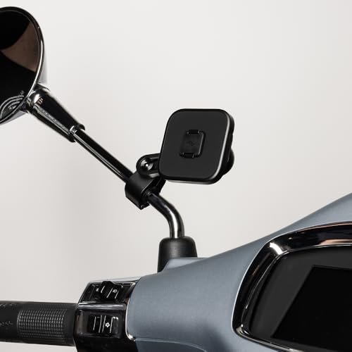 Peak Design Mobile Motorcycle Mirror/GPS Phone Mount, Non-Charging, SlimLink Mounting, Rigid Arm, Fits Mirror Stems or Accessory Bars (7/8"-1 1/8" Diameter), Vibration Isolator, Motorcycle Phone Mount