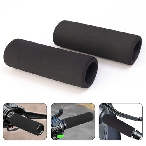 Motorcycle Handlebar Grips Motorcycle Modified Anti-Skid Handle Sleeve Shock-Proof Grip Black Foam - color: 4pcs black