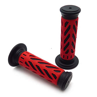 ATV WATERCRAFT Web Gel Style H Grips RED Compatible with ATV QUAD BOMBARDIER JET SKI ATV RECON RINCON Brute Force Prairie ATV BRUIN GRIZZLY KODIAK(7/8" BOTH SIDE) - color: A