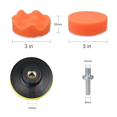 Polishing Pad, Polishing Pad Kit, 11 Pcs 3 Inch Polishing Pad Kit, 3 Inch Buffing Pads