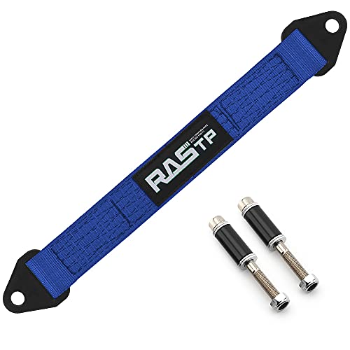 RASTP Limit Strap, Premium Quad Wrap Limit Strap Car Hauler Axle Straps Truck Wrecker Wheel Tie Down Strap with 10,000 Lb Webbing Strength (16 Inch,Blue) - color: Blue, size: 16 Inch