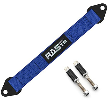 RASTP Limit Strap, Premium Quad Wrap Limit Strap Car Hauler Axle Straps Truck Wrecker Wheel Tie Down Strap with 10,000 Lb Webbing Strength (16 Inch,Blue) - color: Blue, size: 16 Inch