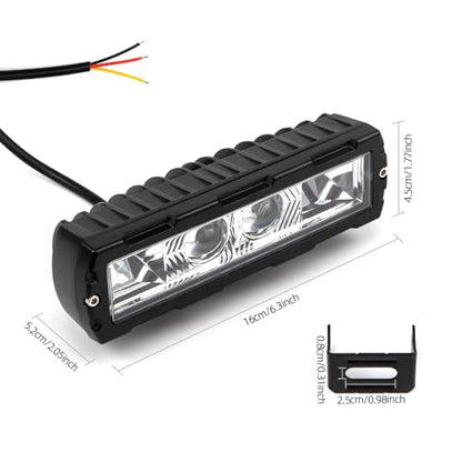 6-Inch Off-Road Vehicle Modified Led External Warning Light Motorcycle Universal High-Brightness Flashing Spotlight Work Light For Trucks Atv Utv Boats (Style C) - style: Style C