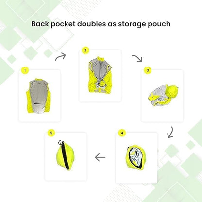 ReflecToes Reflective Bike Vest for Night Visibility – Hi Vis Running & Cycling Gilet – Lightweight, Breathable Outer Layer - size: Small, style: Lightweight