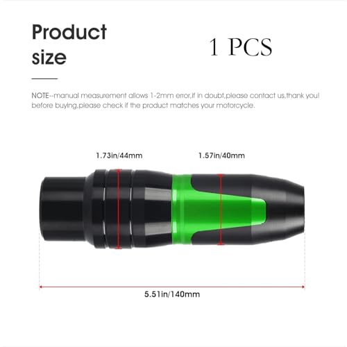 1 Pcs Universal Motorcycle Exhaust Pipe Protection Anti Falling Bar Frame Sliders Green - color: Green, size: Exhaust Pipe Anti Falling Bar
