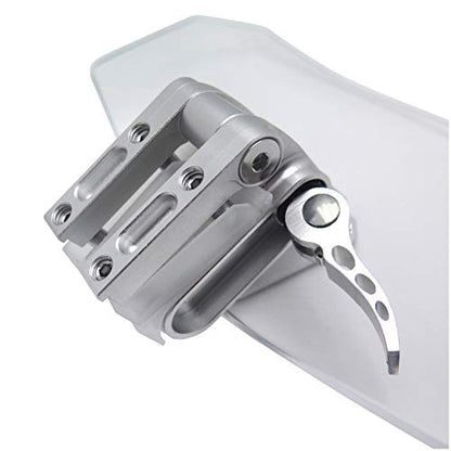 WCO- Adjustable Clip On Windshield Extension Spoiler Wind Deflector Compatible with Motorcycle