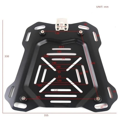 Motorcycle Luggage Rail 1Pc 45L 55L 65L Motorcycle Rear Luggage Box Bracket Plate Trunk Boot Quick Release Base Shelf Holder - color: 55L 65L