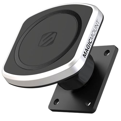 Scosche MagicMount Pro2 Magnetic Car Cell Phone Holder with AMPS Mounting Plate for Scosche/ProClip Vehicle Specific Mount Bases, Phone Stand Compatible with MagSafe, iPhone, Samsung - style: AMPS Base