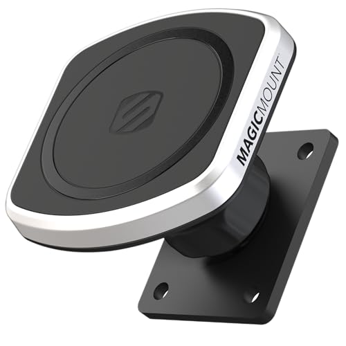 Scosche MagicMount Pro2 Magnetic Car Cell Phone Holder with AMPS Mounting Plate for Scosche/ProClip Vehicle Specific Mount Bases, Phone Stand Compatible with MagSafe, iPhone, Samsung - style: AMPS Base