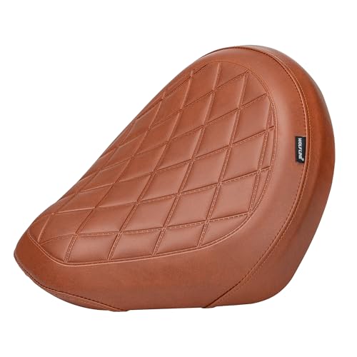 Motorcycle Rider Comfort Seat Fit for CMX1100 Rebel 1100 2021 2022 2023 2024 2025 2026, Leather Front Driver Saddle Solo Cushion Pad, Brown Embossing - color: Front - Brown-B
