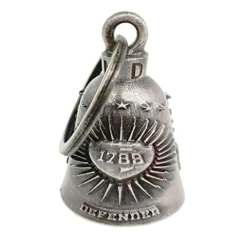 Dream Apparel Motorcycle Bell Guardian Angel Drive Away Gremlin, Biker Bell for Men Women Rider Riding, Good Luck Gift - color: Defender