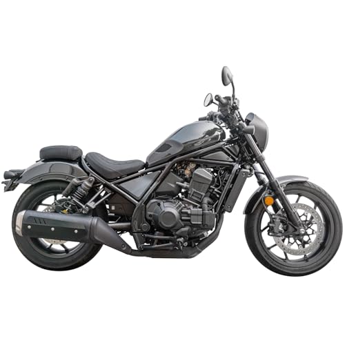 Motorcycle Front Rear Comfort Seat Fit for Rebel 1100 DCT CMX1100 CM1100 2021 2022 2023 2024 2025 2026, Rider Solo Saddle Passenger Back Cushion Pillion Pad, Black - color: Front & Rear - Black