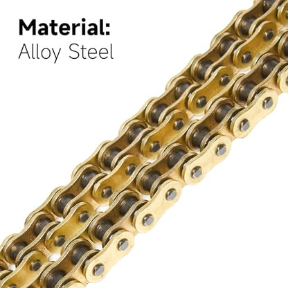 HIALKE Gold 525 X-Ring Chain 110 Links with Connecting Master Link and Chain Breaker(525HX-110L Chain Breaker Set) - size: 525HX-110L Chain Breaker Set