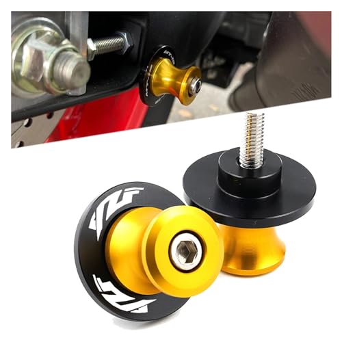 Motorcycle 6mm Swingarm Spools Slider Stand Accessories Compatible With YZF R3 R25 R6 R1 2019 2020 2021 YZFR3 YZFR1 YZFR6(Gray 1) - color: Gray 1