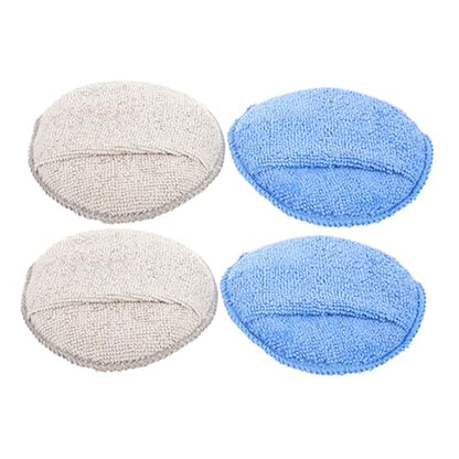 Healifty 4pcs Microfiber Car Wax Applicator Pads Soft Sponge for Vehicle Cleaning and Care for Cars Motorcycles and Scratch Lightweight Easy Storage