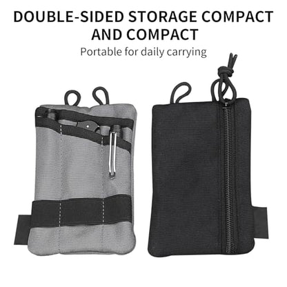 EDC Storage Pouch, Anti-Lost Outdoor Tactical EDC Kit Multi-Function EDC Tool Pouch - color: Khaki