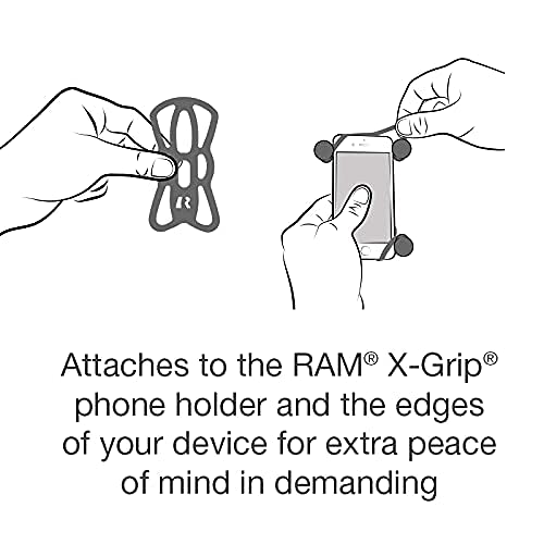 RAM MOUNTS X-Grip Universal Smartphone Holder Cradle – B Size 1" Ball (RAM-HOL-UN7BU) - style: Small Phones
