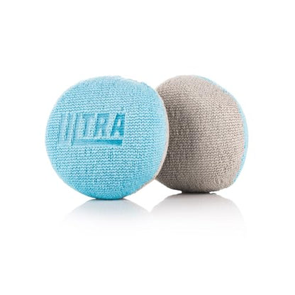 The Rag Company - Ultra Pearl Puck Applicator - Pearl Weave Microfiber with Patented No-Soak Barrier for Applying & Buffing Waxes, Coatings, & Cleaners, 4 Pack