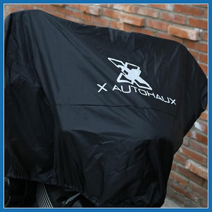 Motorcycle Cover Lightweight Half Cover Outdoor Waterproof Rain Dust Protector Black XL for Most Full Dress Touring Cruiser Item Replacement