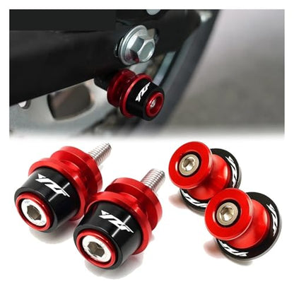 Motorcycle 6mm Swingarm Spools Slider Stand Accessories Compatible With YZF R3 R25 R6 R1 2019 2020 2021 YZFR3 YZFR1 YZFR6(Red 1) - color: Red 1