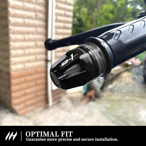 Motorcycle Handlebar End Caps For Ninja e-1 2023-2024 Z e-1 2024-2025 7/8” Bars 17mm Diameter CNC Handlebars (See details below) ninja e-1 z Accessories (Gray) - color: Gray
